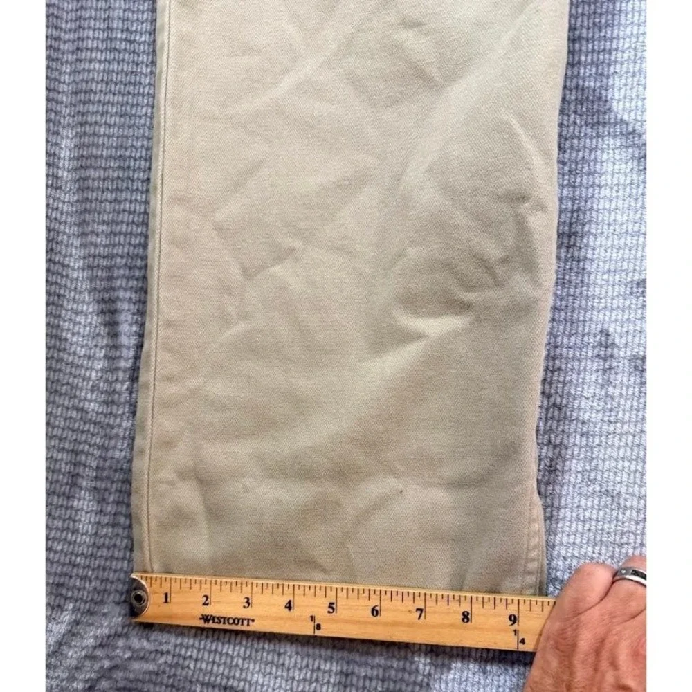 Levis L2 Khakis Mens 34x34 Vintage Cargo Carpenter Pants Straight Tan Deadstock